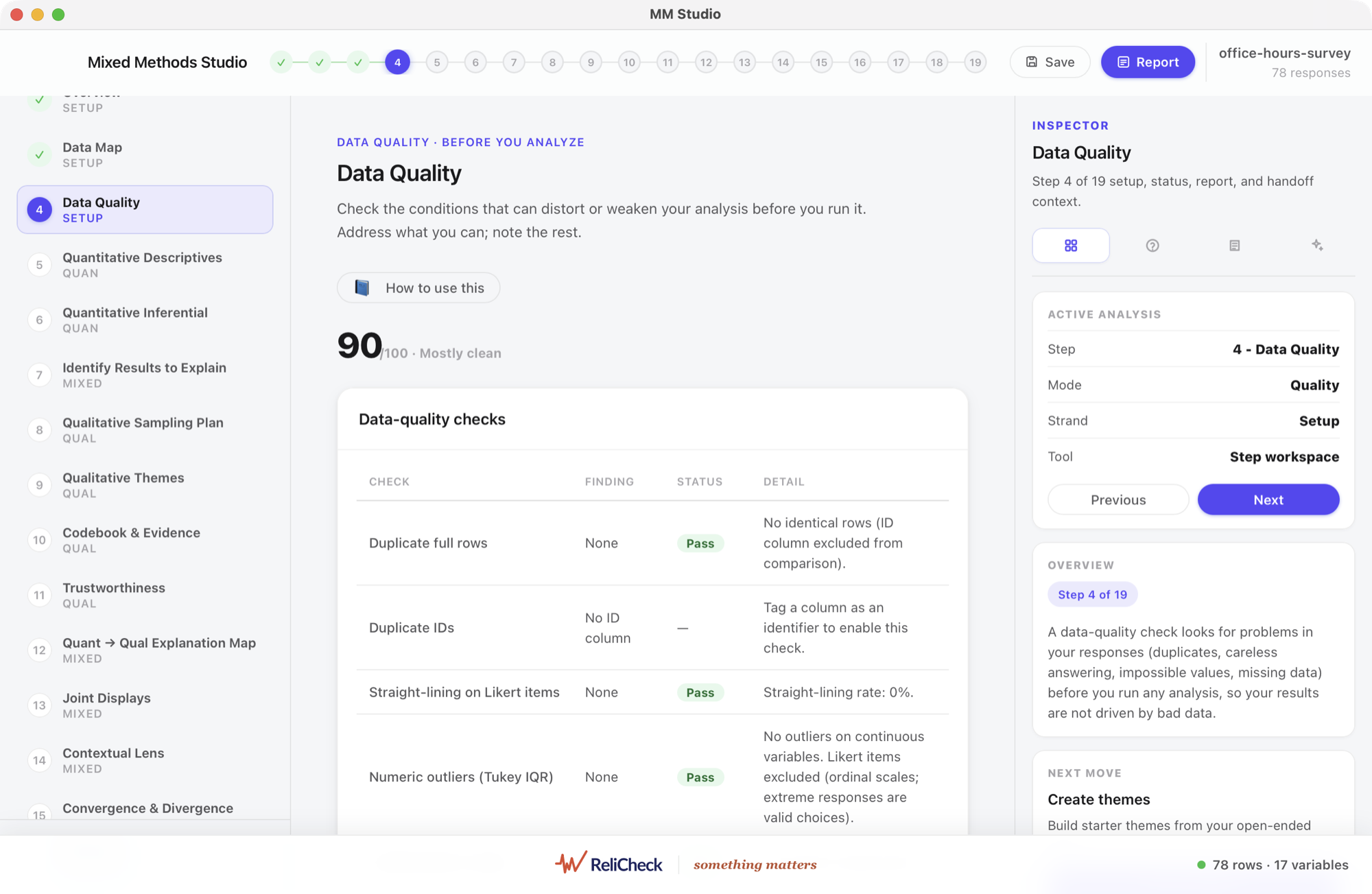 MM Studio nineteen-step workflow